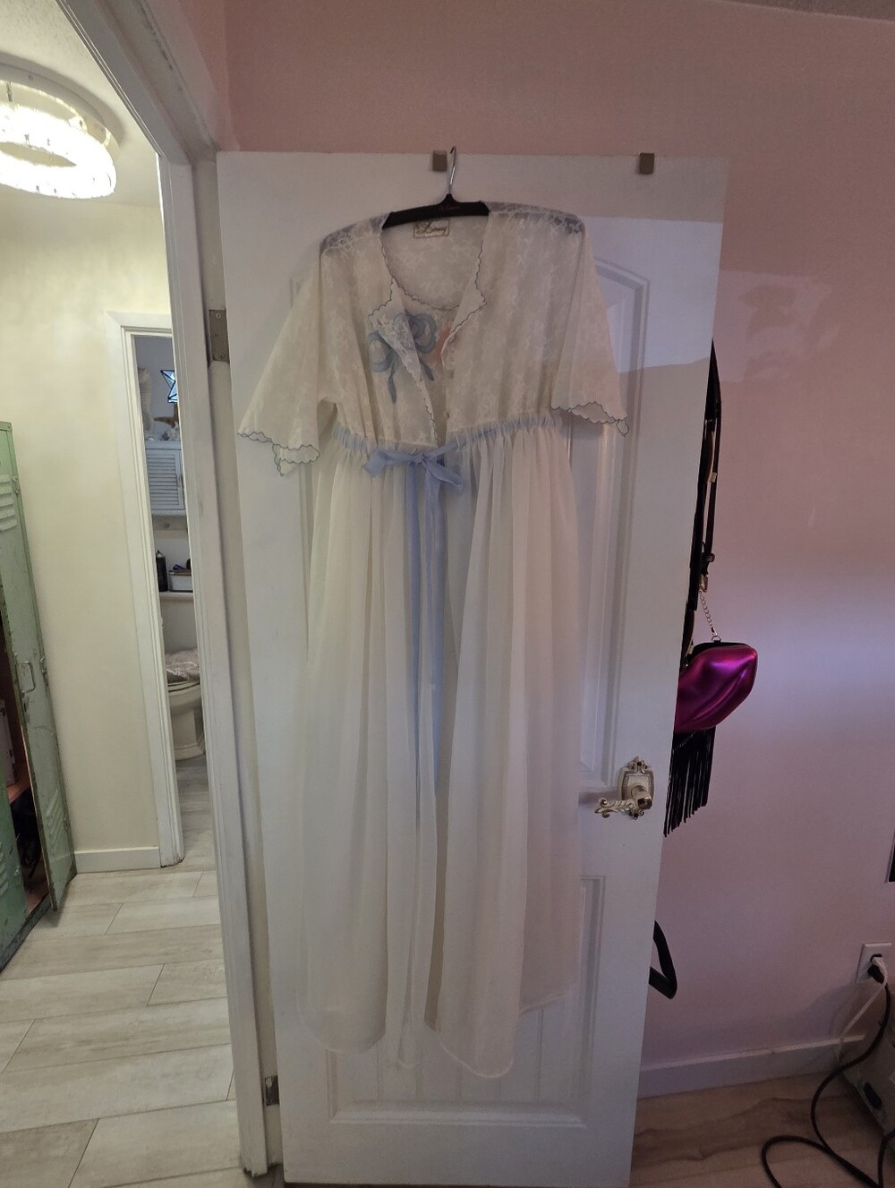 Negligee Or Peignoire Set, It Includes A Nightgown And Robe